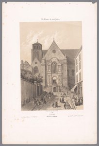 View of the Cathedral of the Holy Trinity in Laval by Isodore Laurent Deroy