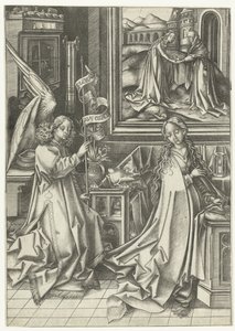 Annunciation by Israhel van Meckenem