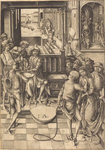 Christ before Pilate by Israhel van Meckenem