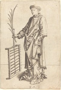 Saint Lawrence by Israhel van Meckenem