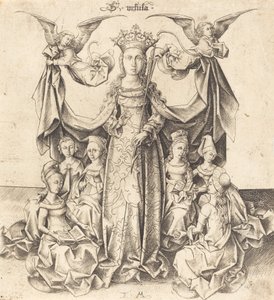 Saint Ursula and Her Maidens, c. 1475-1480 by Israhel van Meckenem