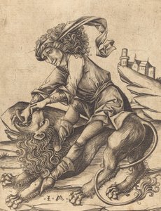 Samson and the Lion, c. 1475