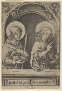 St. James the Greater and St. John, from The Apostles by Israhel van Meckenem