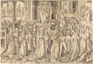 The Dance at the Court of Herod by Israhel van Meckenem
