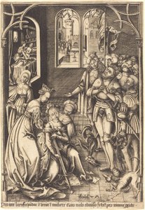 The Death of Lucretia by Israhel van Meckenem