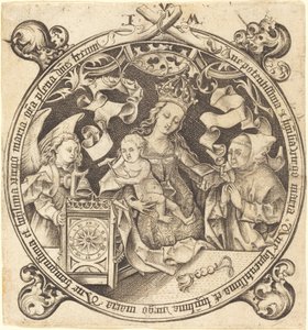 The Madonna with the Clock, c. 1490 by Israhel van Meckenem