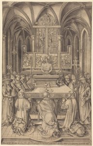 The Mass of Saint Gregory by Israhel van Meckenem