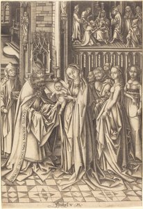 The Presentation in the Temple, c. 1490-1500 by Israhel van Meckenem