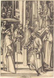 The Presentation of the Virgin, c. 1490-1500 by Israhel van Meckenem