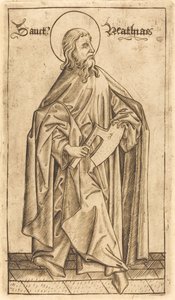 Saint Matthias (?) by Israhel van Meckenem after Master E.S.