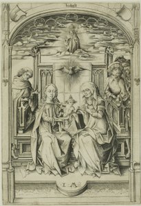 The Holy Family by Israhel van Meckenem the younger
