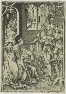 The Suicide of Lucretia by Israhel van Meckenem the younger