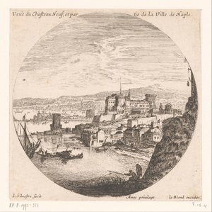 View of Castel Nuovo (series title: Various Views of Seaports) by Israël Silvestre