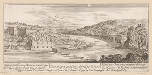 View of Lyon in a Bend of the Saône (Veue de Lyon quand on y descend par la Saone)