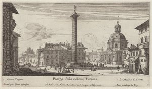 Piazza della Colona Trojana by Israël Silvestre