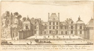 View of Berny Two Leagues from Paris on the Road to Orleans by Israël Silvestre