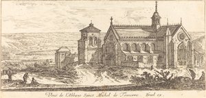 View of the Abbey Saint Michel de Tonnerre by Israël Silvestre