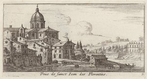 View of Saint John of the Florentines by Israël Silvestre