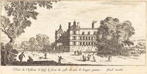 View of the Castle of Ancy-le-Franc from the Long Tennis Court Side