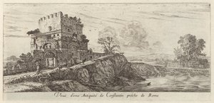 View of an Antiquity of Constantine Near Rome by Israël Silvestre