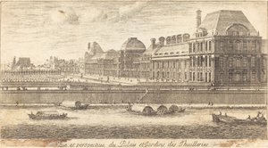 View and Perspective of the Palace and Gardens of the Tuileries by Israël Silvestre