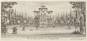 View of the Palace and Garden of Cardinal Ludovise by Israël Silvestre