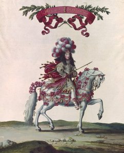 Philippe I (1640-1701) Duke of Orleans as the King of Persia, part of the Carousel Given by Louis XIV (1638-1715) in Front of the Tuileries, 5th June 1662 by Israël Silvestre the Younger