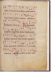 Leaf 4 from an Antiphonal Fragment