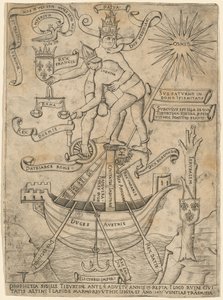 Allegory of the Emperor and the Pope by Italian 15th Century