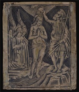 Baptism of Christ by Italian 16th Century