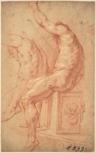 A Seated Nude by Italian 17th Century