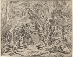 Allegory of Painting by Italian 17th Century, after Pietro Testa