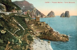 Capri, Italy, Piccola Marina, Saracen Tower