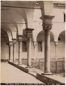 Cloister in Church of St John Evangelist, Ravenna, Emilia-Romagna, Italy