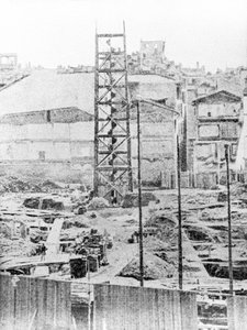 Construction of the Galleria Vittorio Emanuele II, Milan
