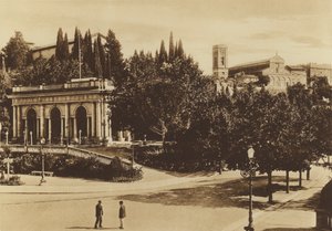 Florence: Una Parte del Piazzale Michelangiolo con la Loggetta, la Chiesa di S Salvatore e la Basilica di S Miniato