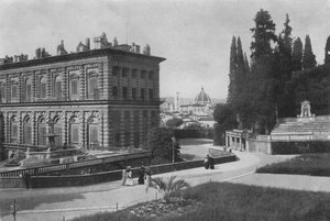 Florence, Royal Palace Pitti, Rear view with Cathedral view by Italian Photographer