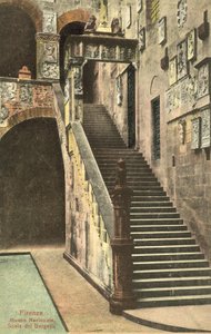 Florence, Italy, Bargello, Staircase by Italian Photographer