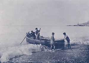 Italy: Bordighera, Fishermen Returning to Port by Italian Photographer