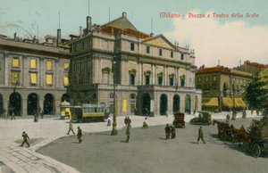 Milan - Piazza and Teatro alla Scala