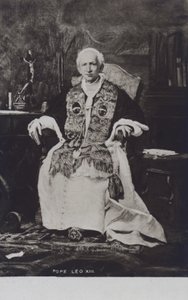 Pope Leo XIII by Italian Photographer