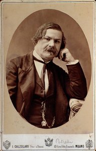 Portrait of Italian opera composer Enrico Petrella