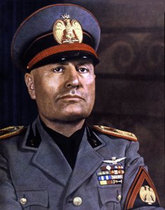 Portrait of Mussolini
