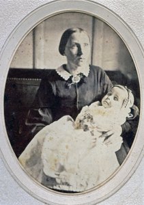 Post Mortem Portrait of a Little Girl Held by Her Mother, c.1855