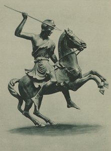 Roman statue of an Amazon on horseback found at Herculaneum by Italian Photographer
