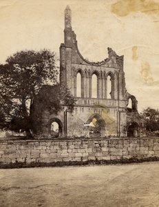Ruins of Byland Abbey, Seen from Northwest, United Kingdom, circa 1890 by Italian Photographer