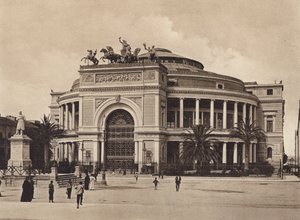 Sicily: Politeama Garibaldi, Arch Damiani by Italian Photographer