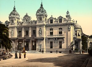 The Façade of the Casino of Monte Carlo, Monaco by Italian Photographer