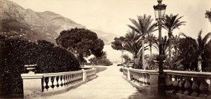 The Garden of the Casino of Montecarlo, in the Principality of Monaco
