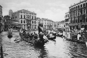 Venice, Grand Canal in Celebration by Italian Photographer